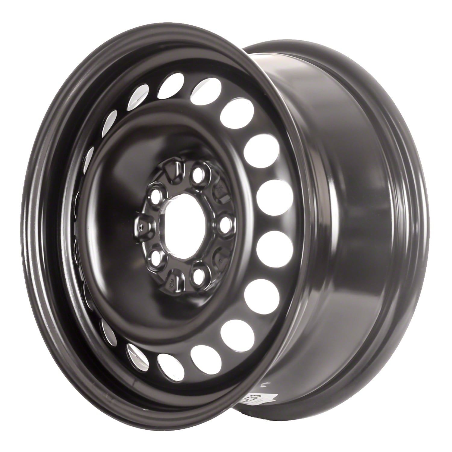 Remanufactured Painted Black Steel Wheel 15 x 6.5 9593961 fits 2004-2008 Chevrolet Malibu