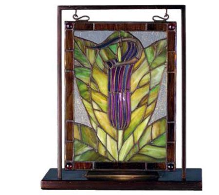 Meyda Tiffany-Style Jack-In-The-Pulpit Mini Window Display