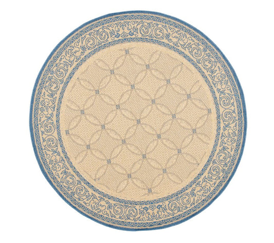 Safavieh Courtyard Lattice Flower 6' 7" Rug Round