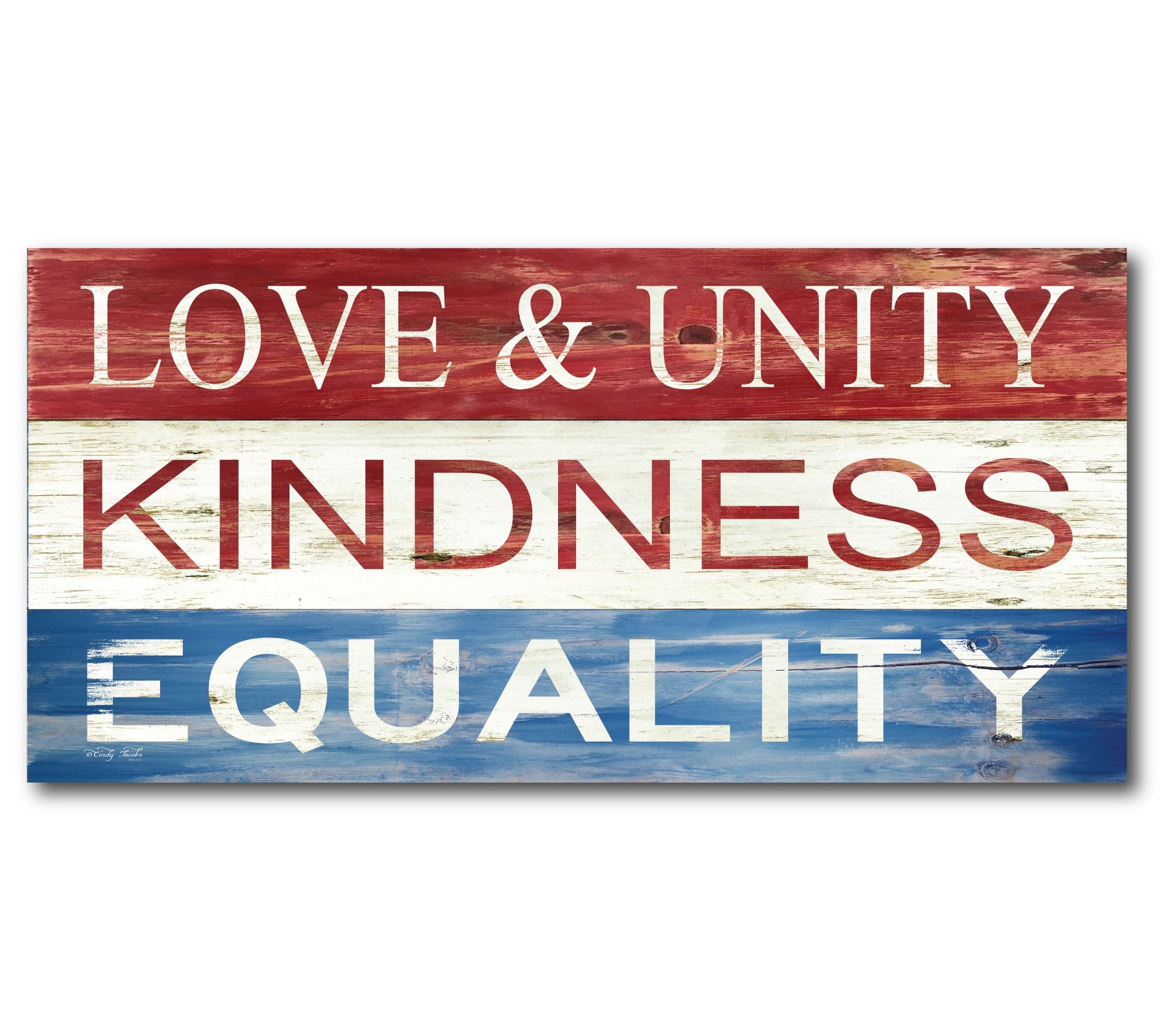 Courtside Market Love and Unity 24" x 48" Canvas