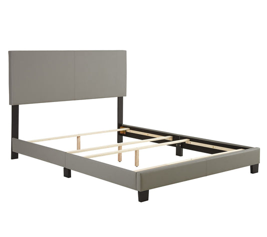 Felicia Faux Le ather Upholster ed Twin Bed Fra me