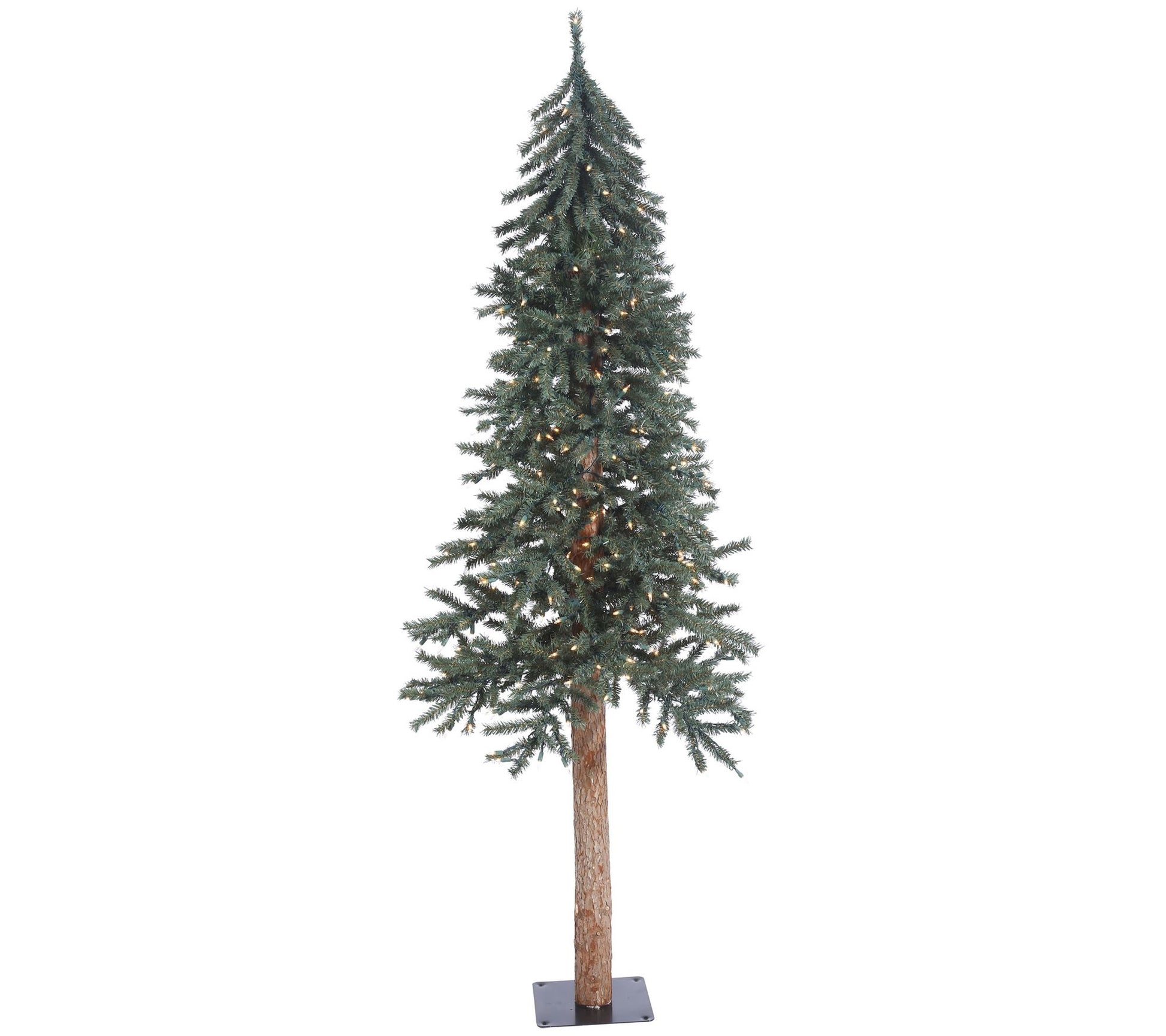 Vickerman 6' Natural Bark Alpine Artificial Christmas Tree, WW