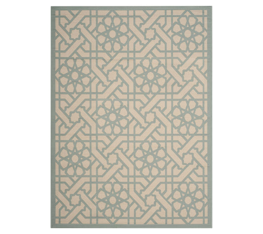 Martha Stewart Outdoor Triumph Teal 5'3" x 7'7" Rug