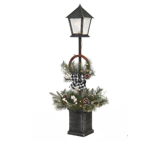 4ft Pine Lantern Pole Porch Tree with 40 Lightsby Gerson Co