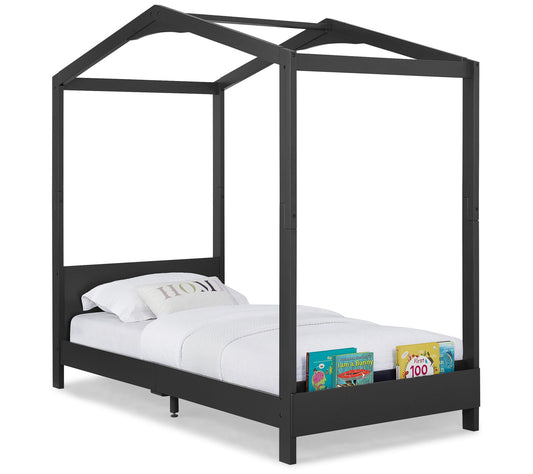 Delta Children Poppy House Midnight Grey Twin Bed