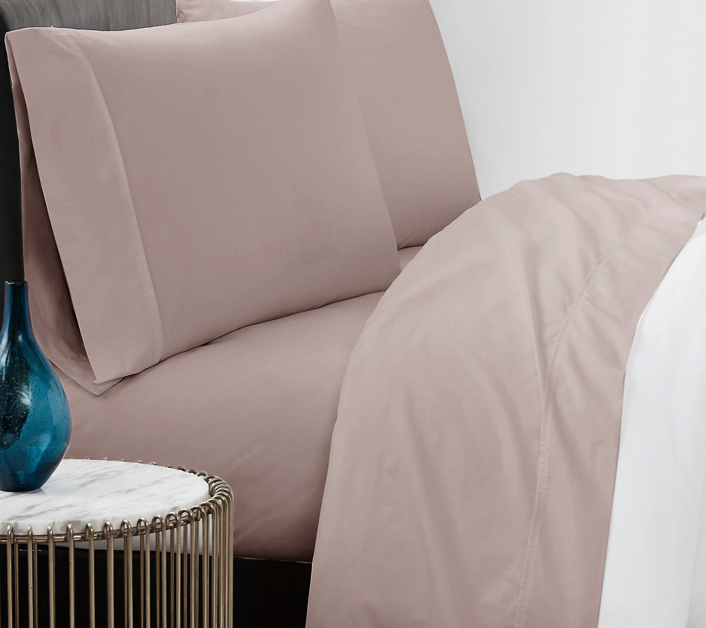 Vince Camuto 400TC Percale Queen 4 Piece Sheet Set