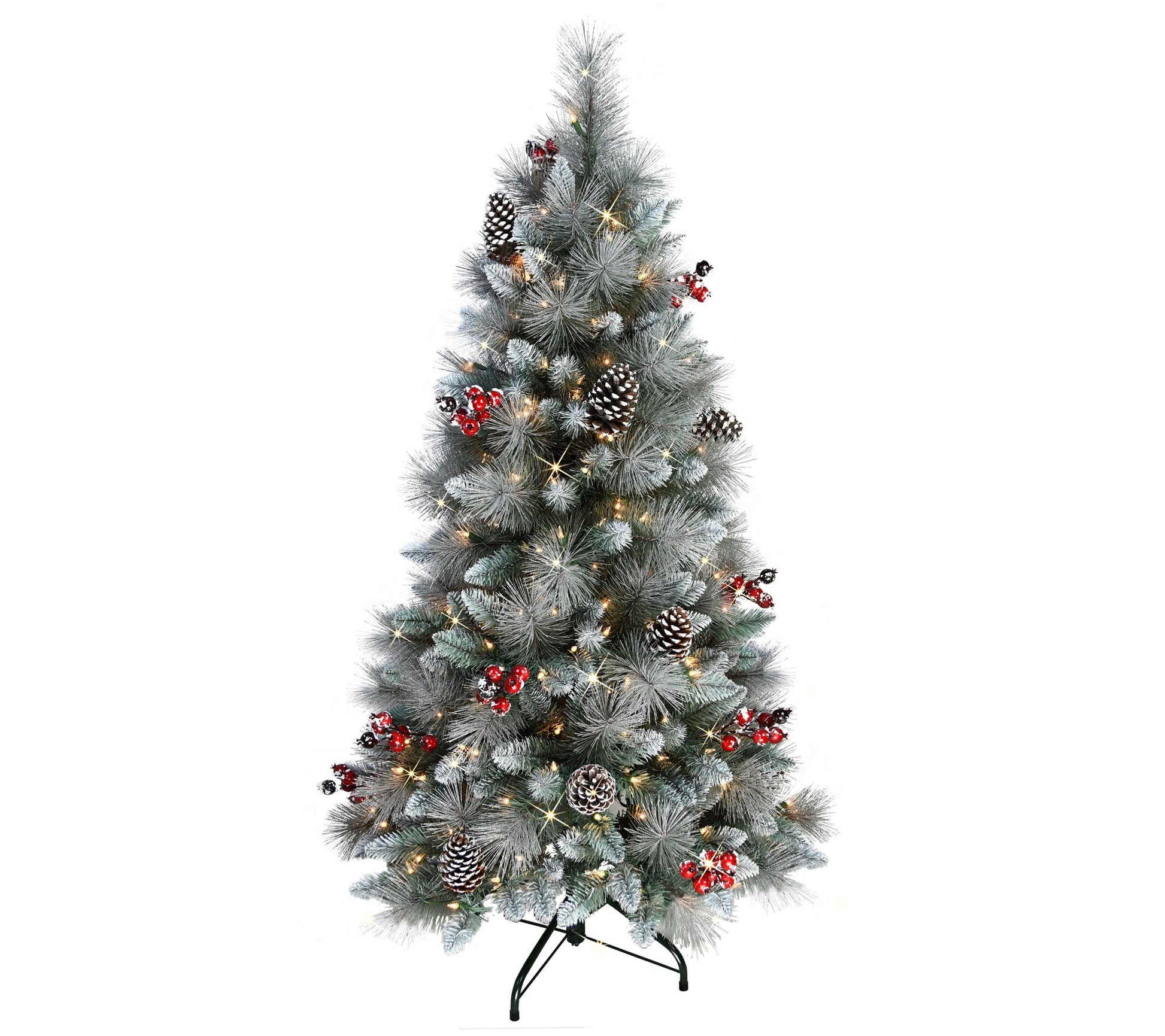 Puleo 4.5 Pre-Lit Sterling Pine Artificial Christmas Tree