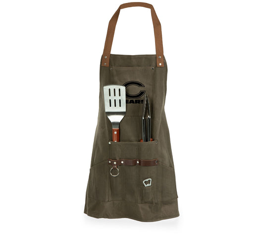 NFL BBQ Cotton Canvas Apron w/Pockets, Tools& Bottle Opener
