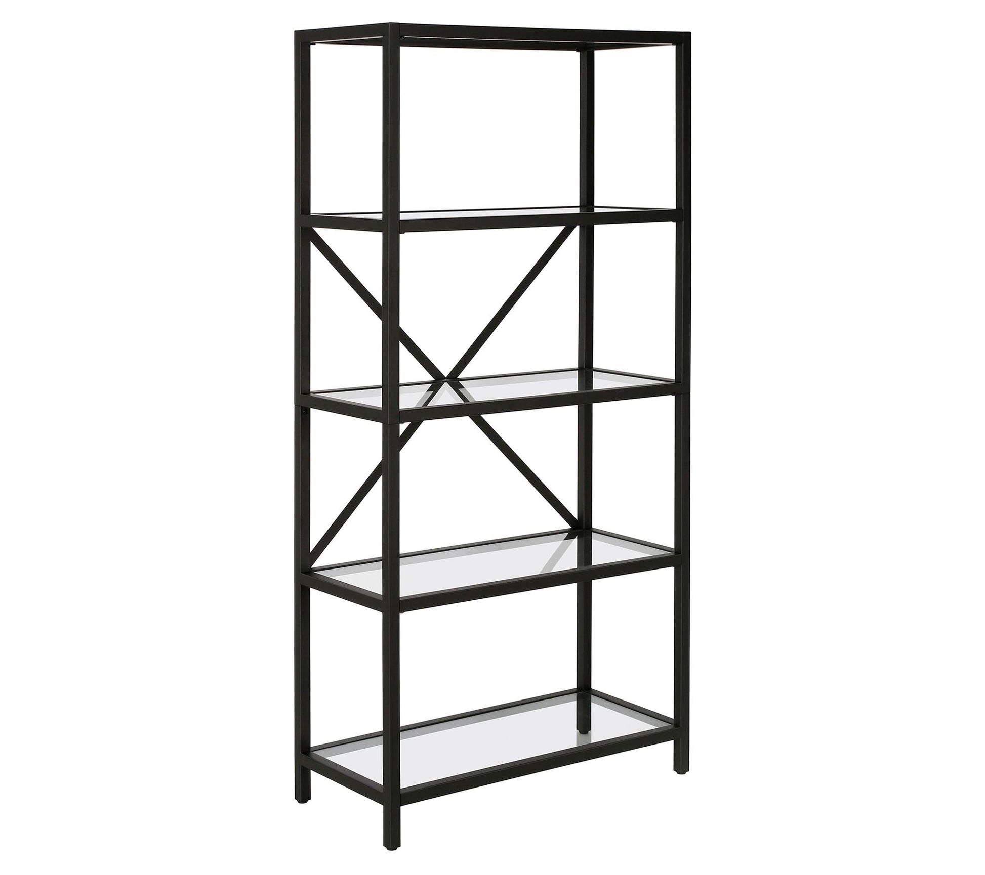 Hudson & Canal Etta 4-Tiered Industrial Design ookcase
