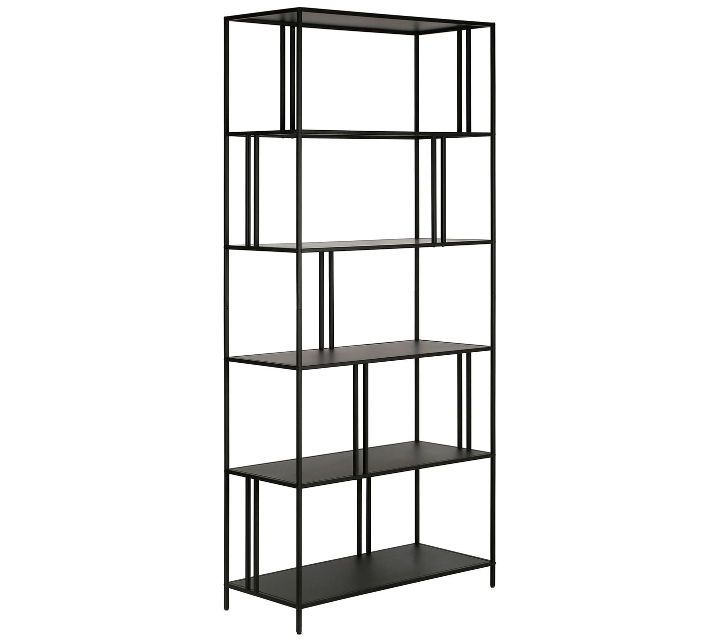 Hudson & Canal Ernest Industrial Style 5-Tier Bookcase