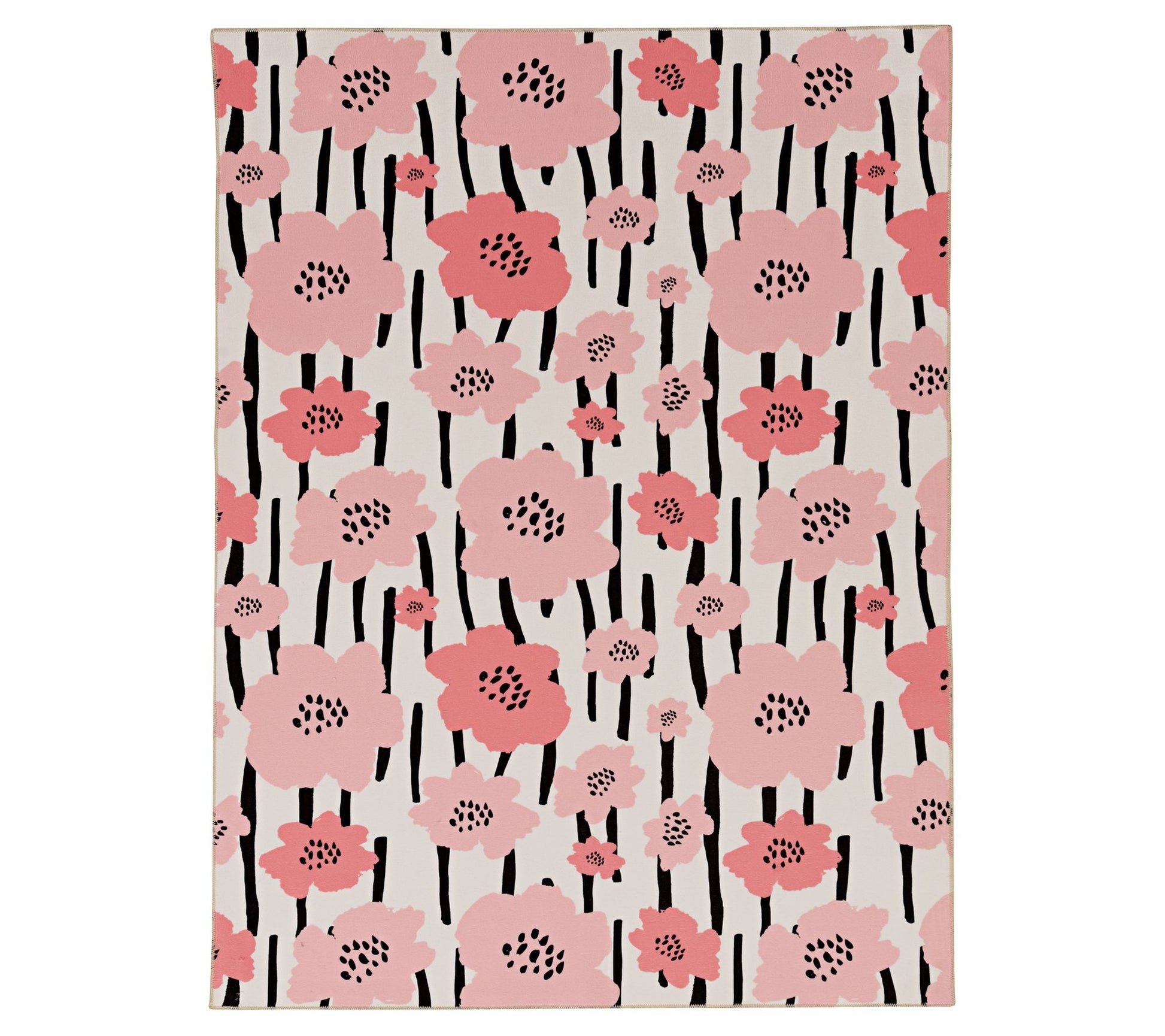 Linon Home Brisa 5'x7' Washable Non- Slip Floral Printed Rug