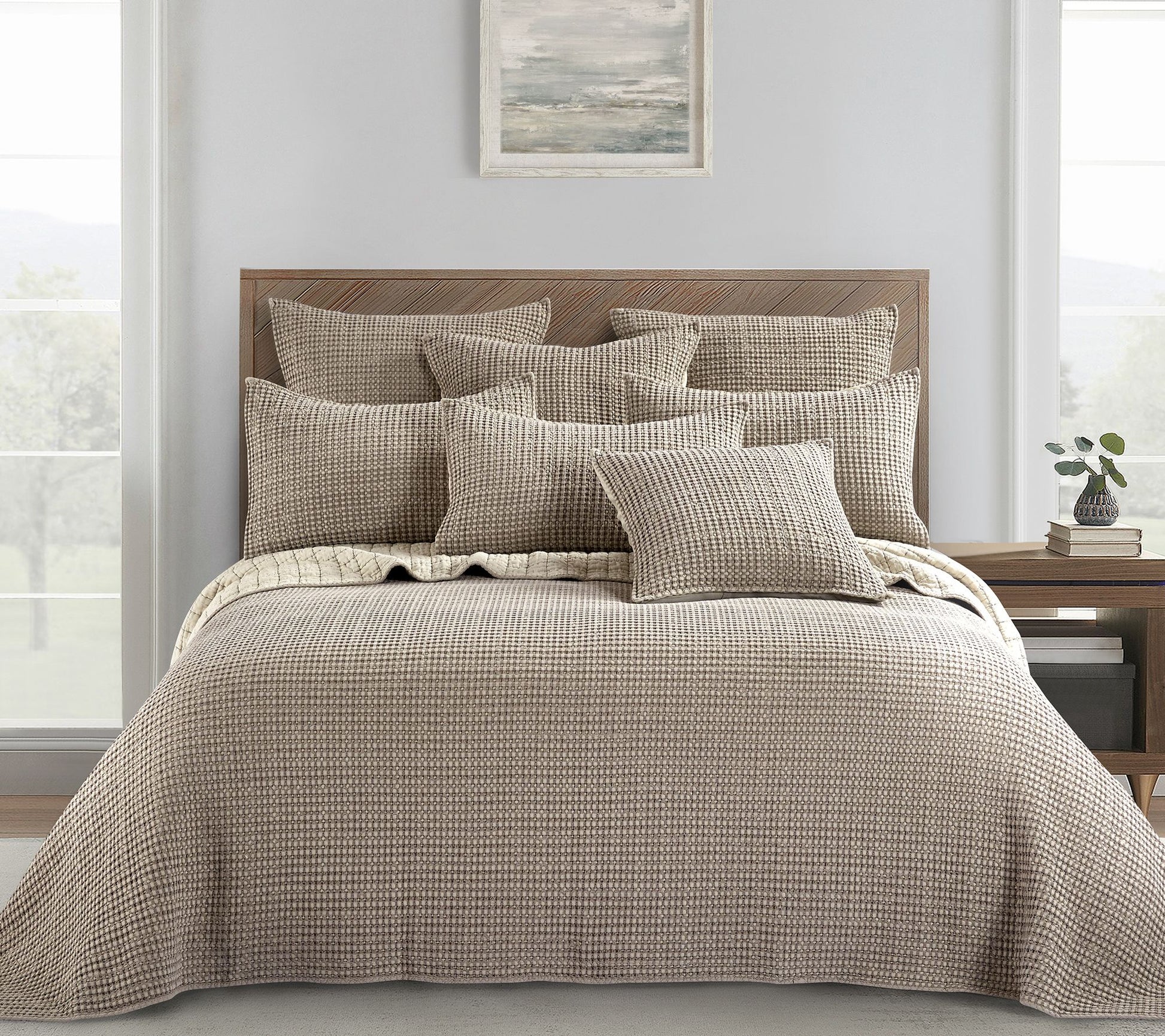 Mills Waffle Twin Quilt Set by Levtex Home