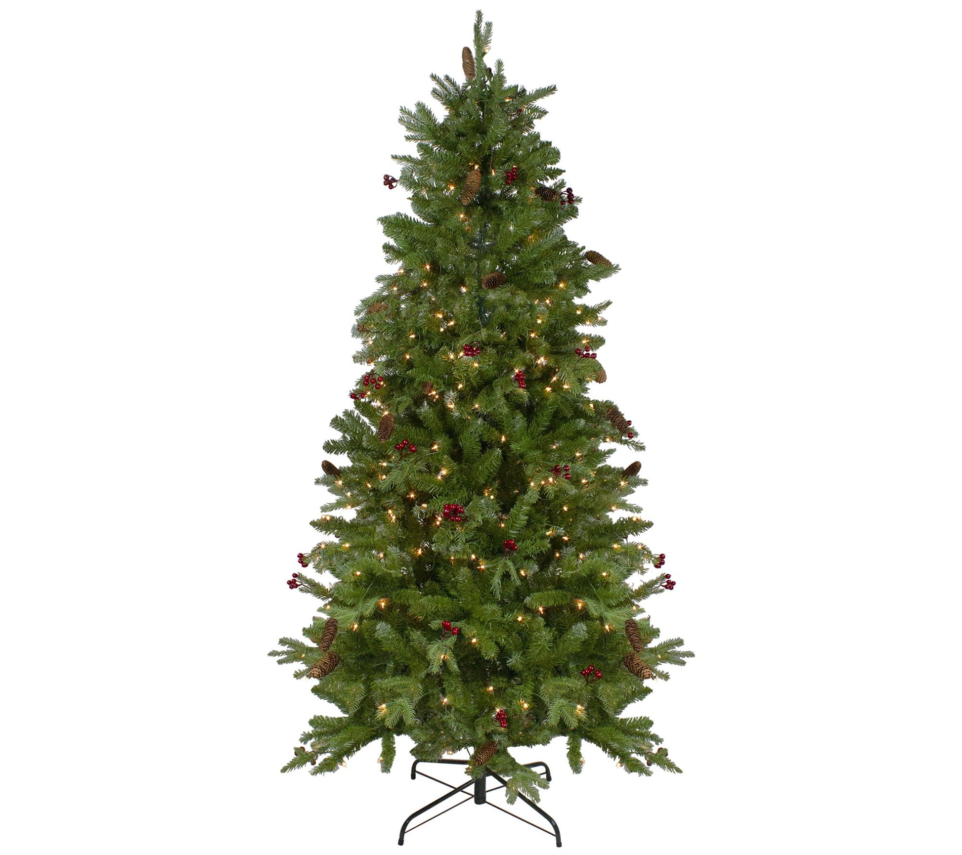 4.5' Ashcroft Cashmere Pine Xmas Tree - Clear D ura-Lit Lights