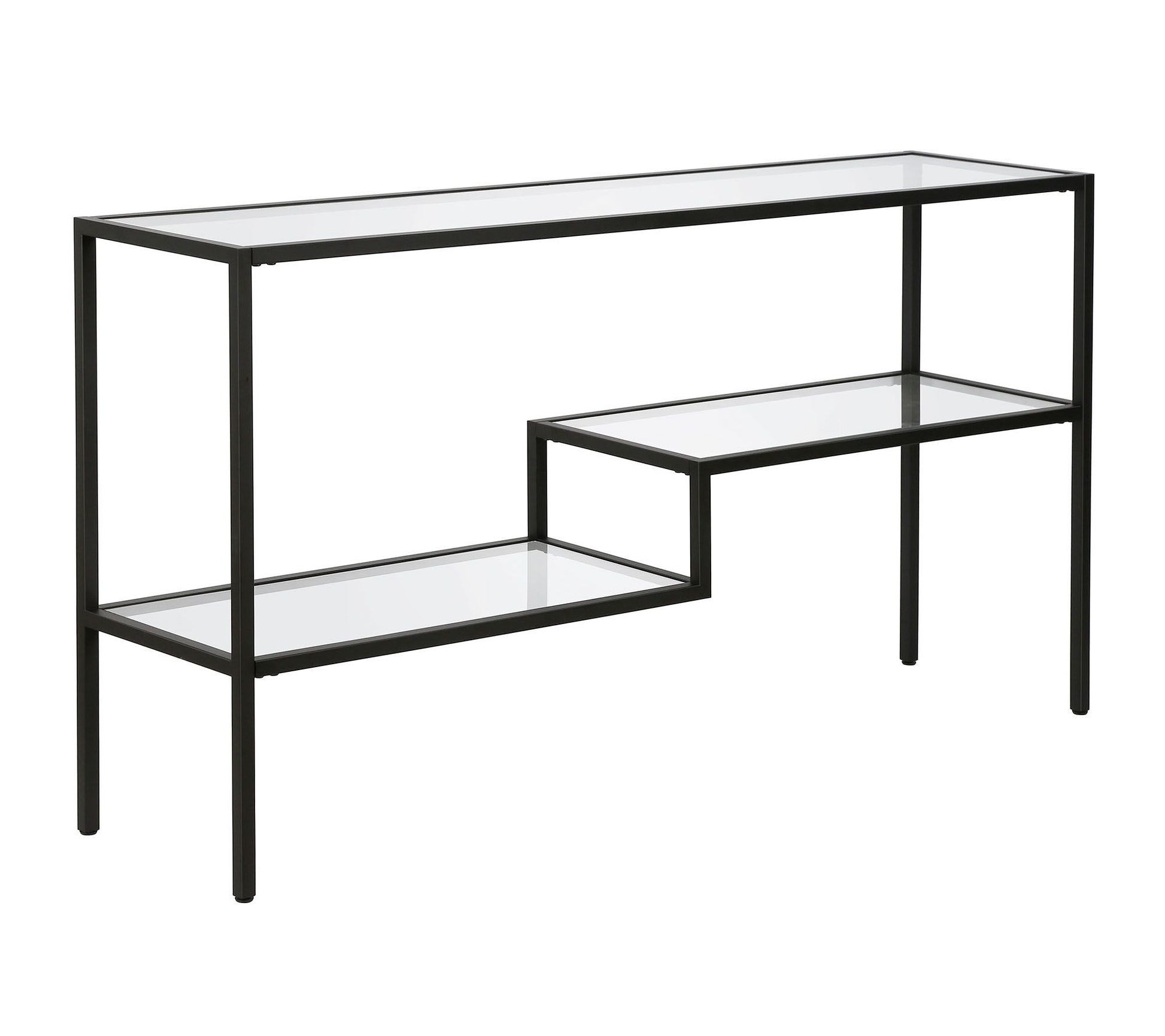 Hudson & Canal Lovett 55" Console Table with 2 Lower Shelves