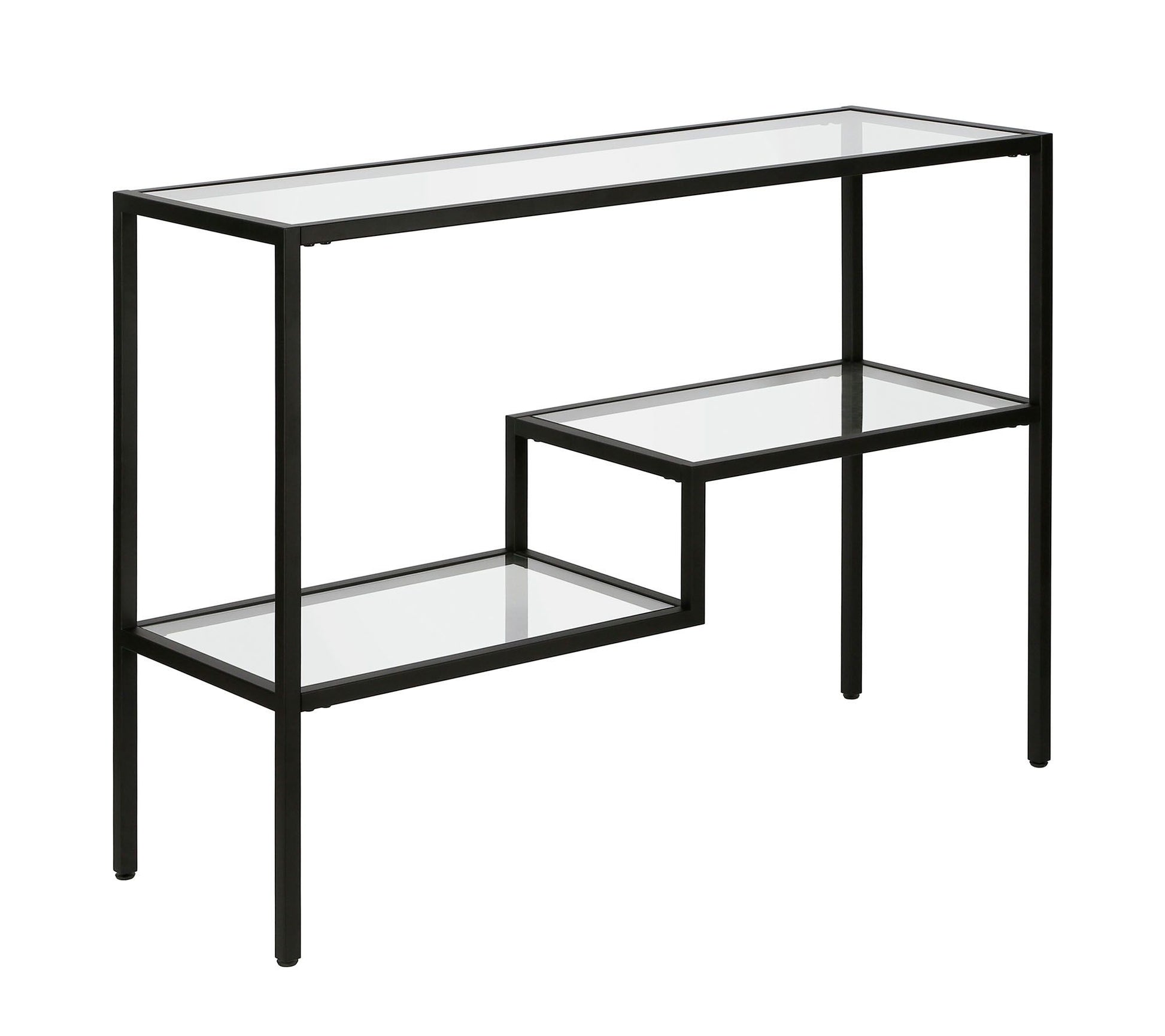 Hudson & Canal Lovett 42" Console Table with 2 Lower Shelves