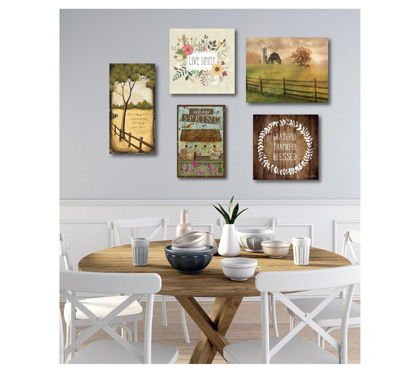 Courtside Market At the farm 5 Piece Canvas Set
