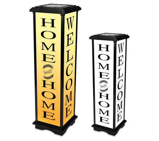 Techko Solar Welcome Lantern - Amber/White Light (33.4")