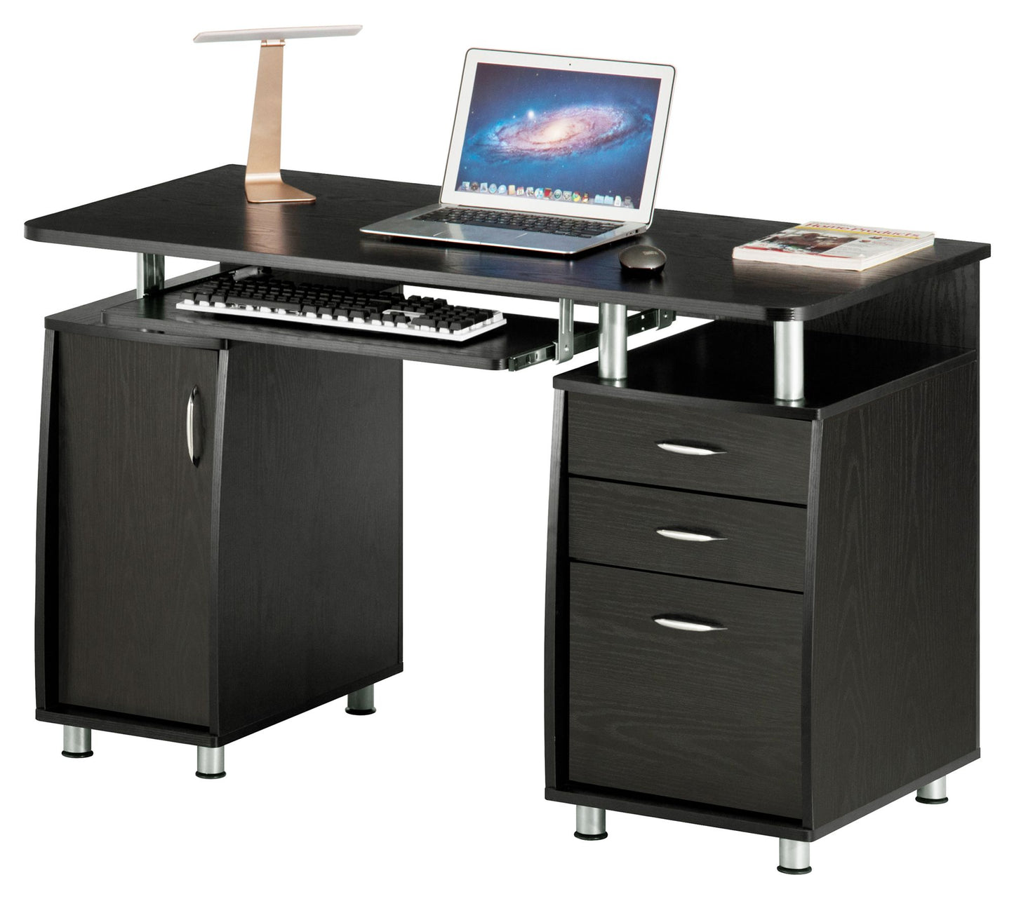 Techni Mobili Complete Workstation Computer Desk W/Storage