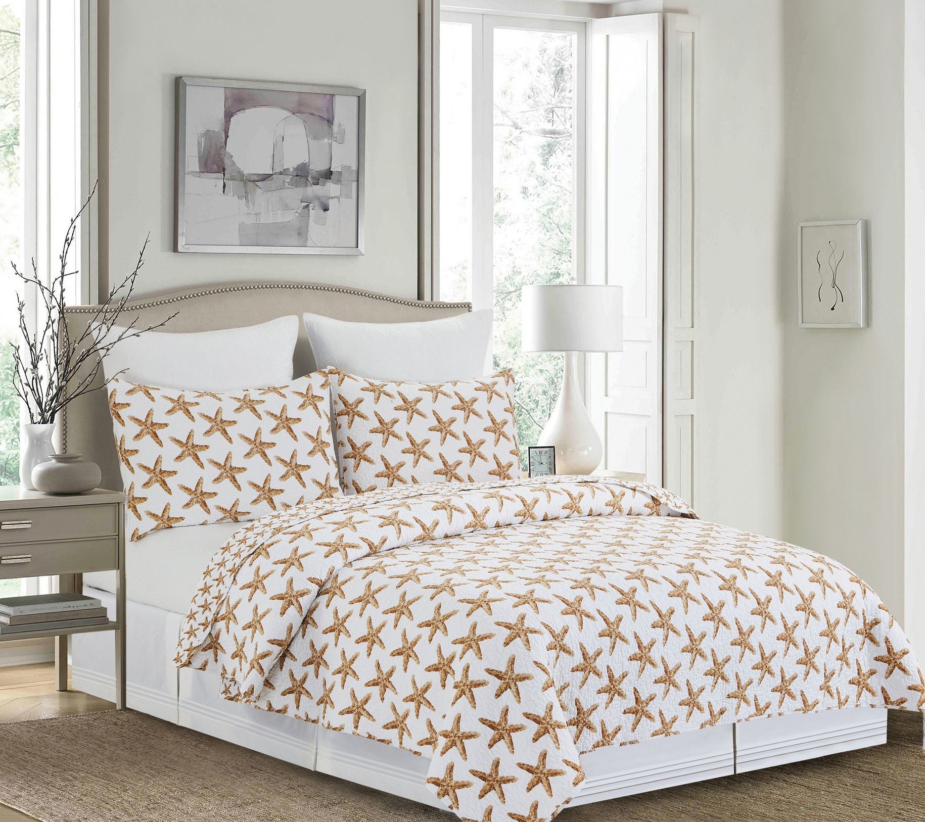 Sandbridge Stars 2-Piece Twin Quilt Set by Valerie