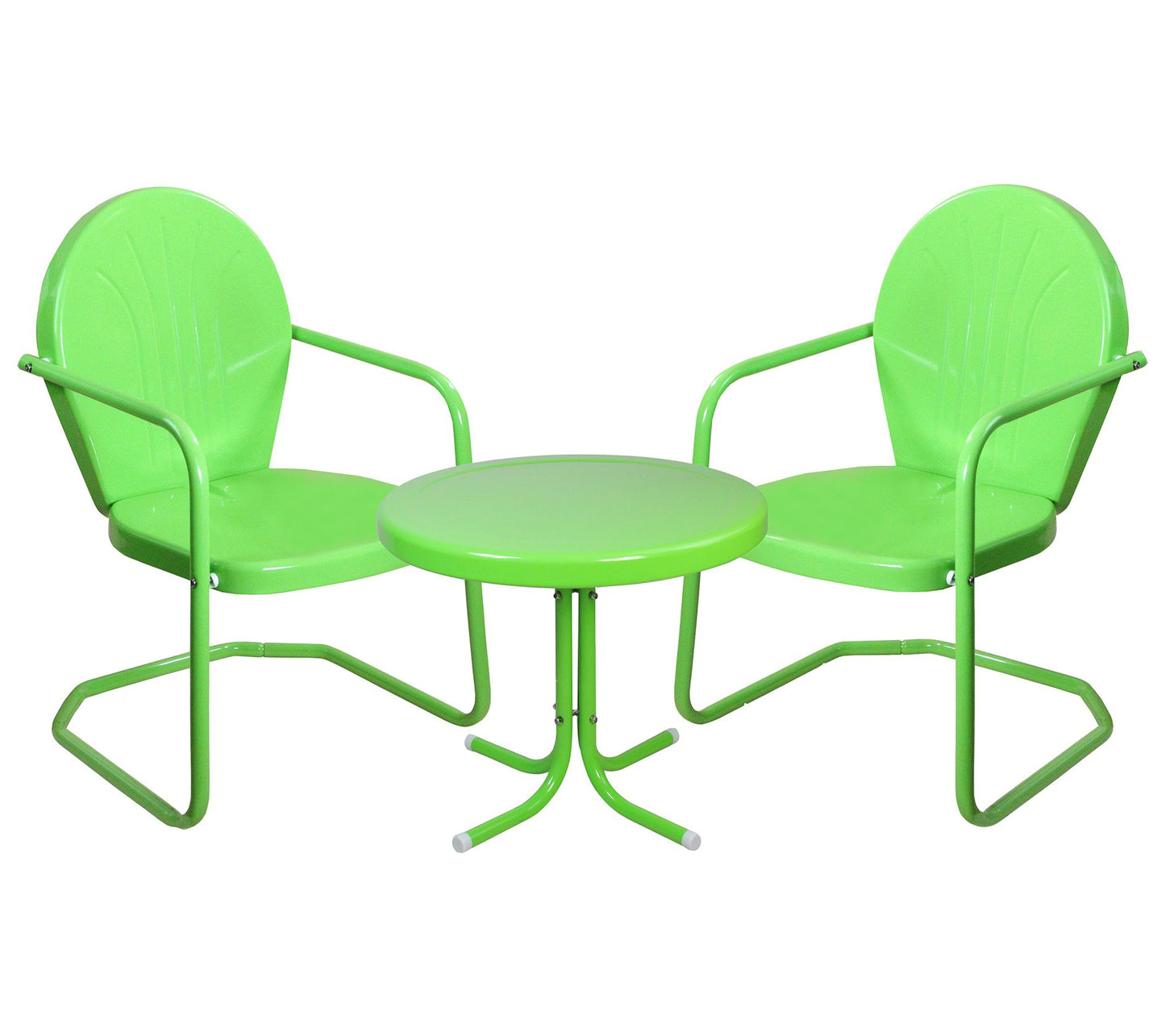 Northlight 3-Pc Retro Metal Tulip Chairs & Table Set