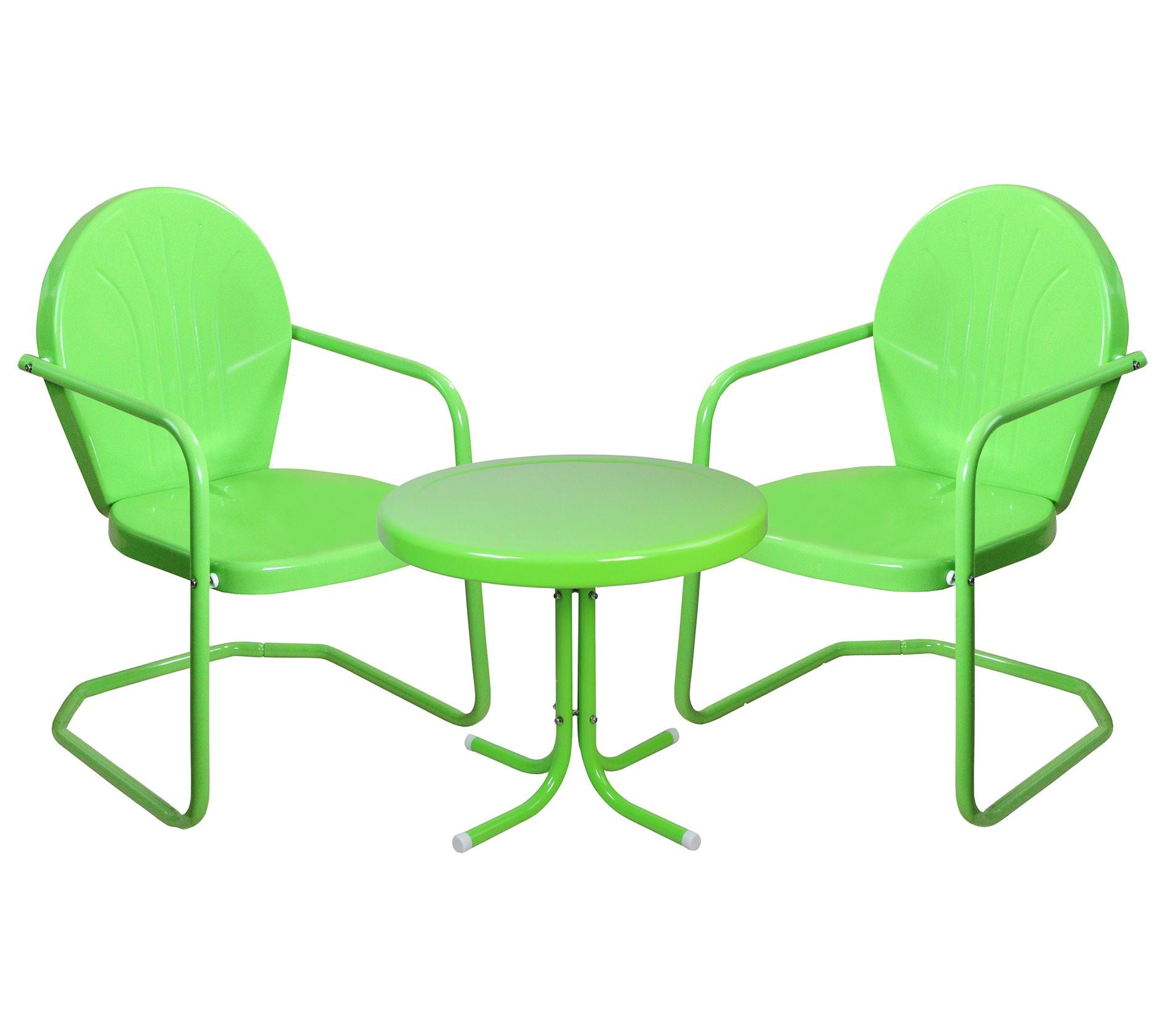 Northlight 3-Pc Retro Metal Tulip Chairs & Table Set