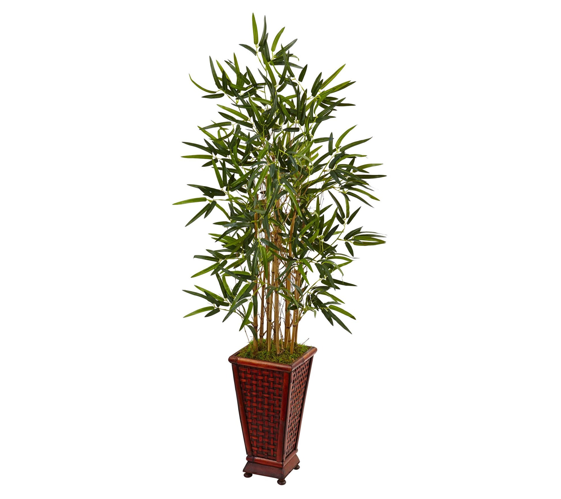 Nearly Natural 4.5' Bamboo Tree in Decorative Planter