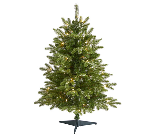 Nearly Natural 3' Snow Grand Teton Fir Tree w/0 LEDs