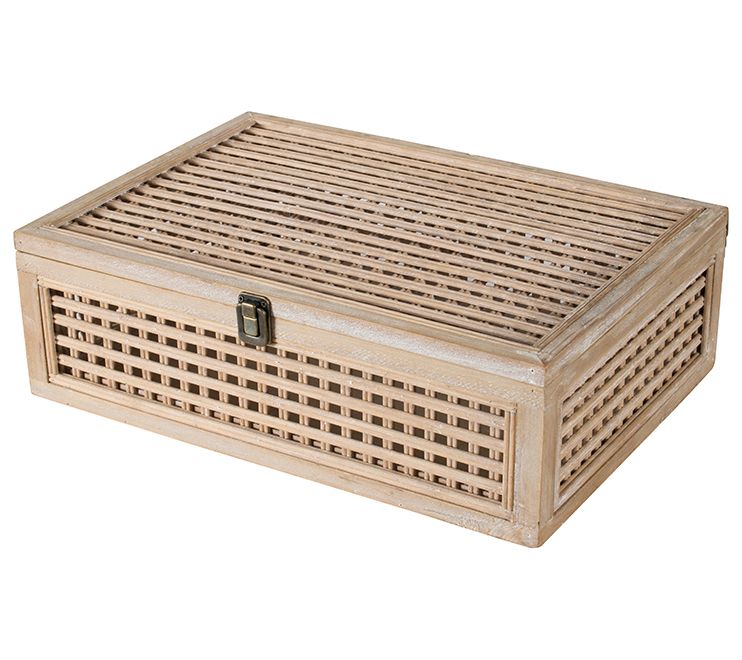 Natural Wicker Decorative Storage Box by Valeri e