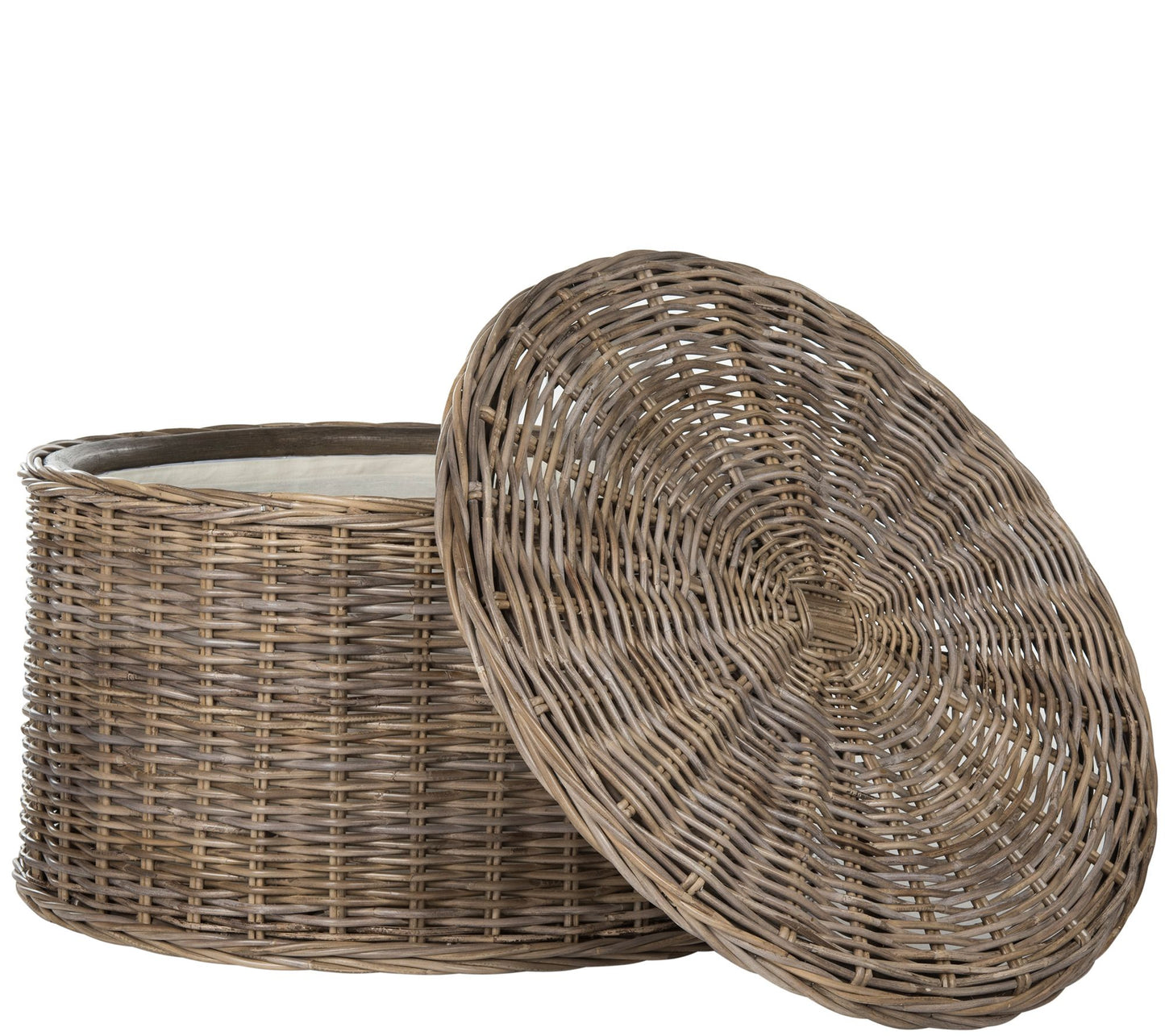 Jesse Wicker Storage Coffee Table by Valerie