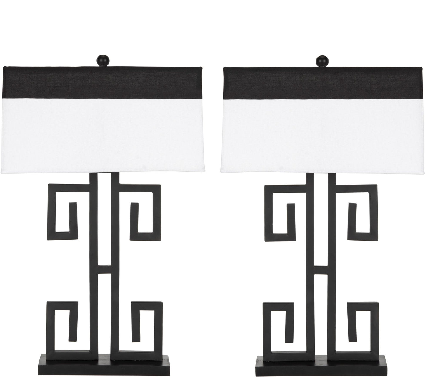 Safavieh Set of (2) 28" Greek Key Table Lamps
