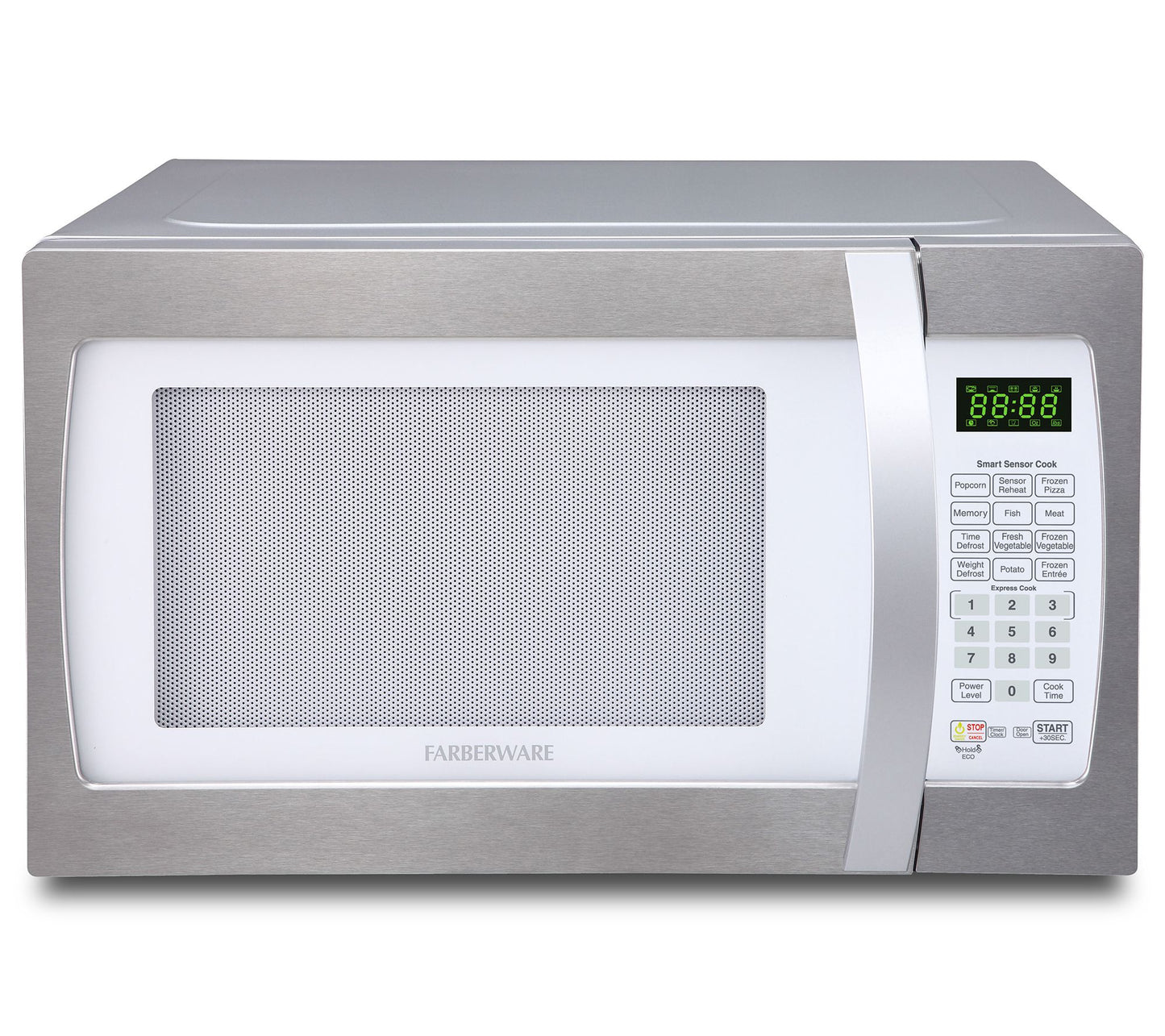 Farberware Pro 1.3 Cubic Ft Smart Sensor Microwave - Platinum