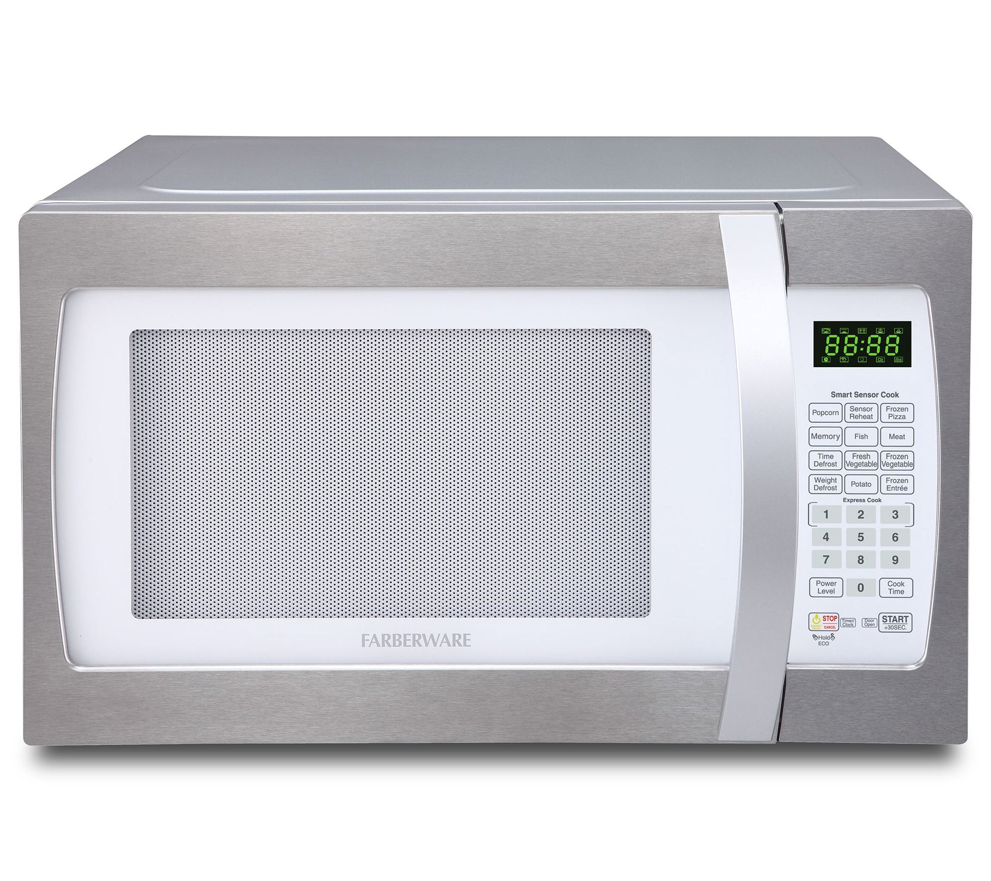 Farberware Pro 1.3 Cubic Ft Smart Sensor Microwave - Platinum