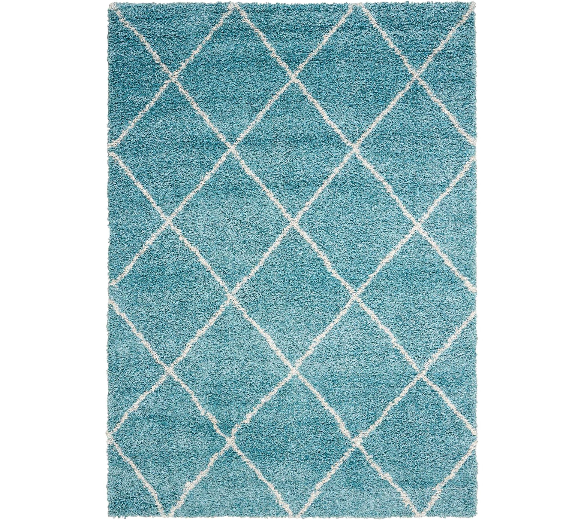 Nourison Brisbane 5' x 7' Trellis Shag Rug