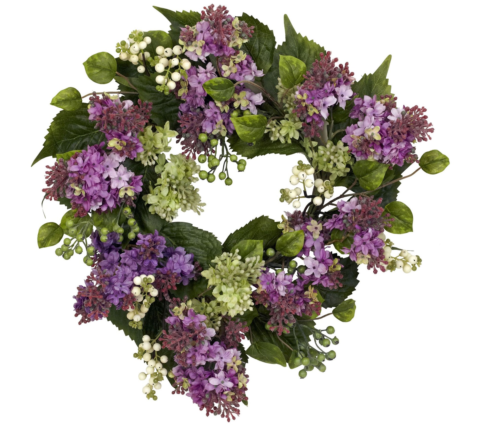 20" Hanel Lilac Wreath by Nearly Natural
