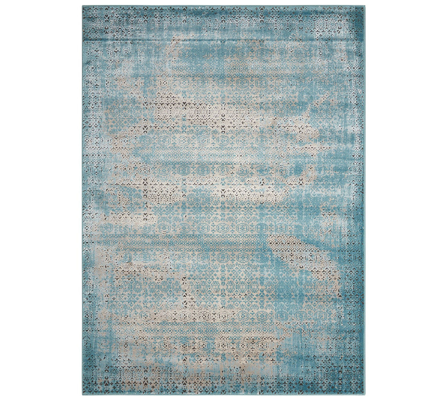 Nourison Karma Blue 5'3" x 7'4" Area Rug