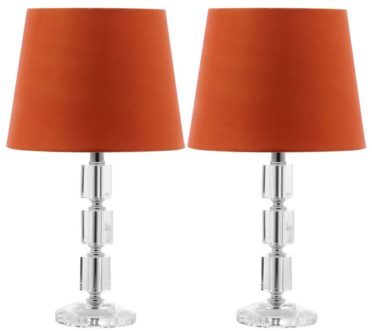 Safavieh Set of 2 Erin Crystal Cube Lamps