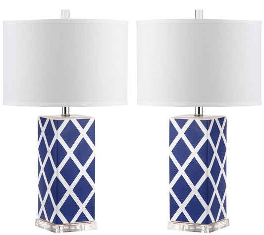 Safavieh Set of 2 Garden Lattice Table Lamps