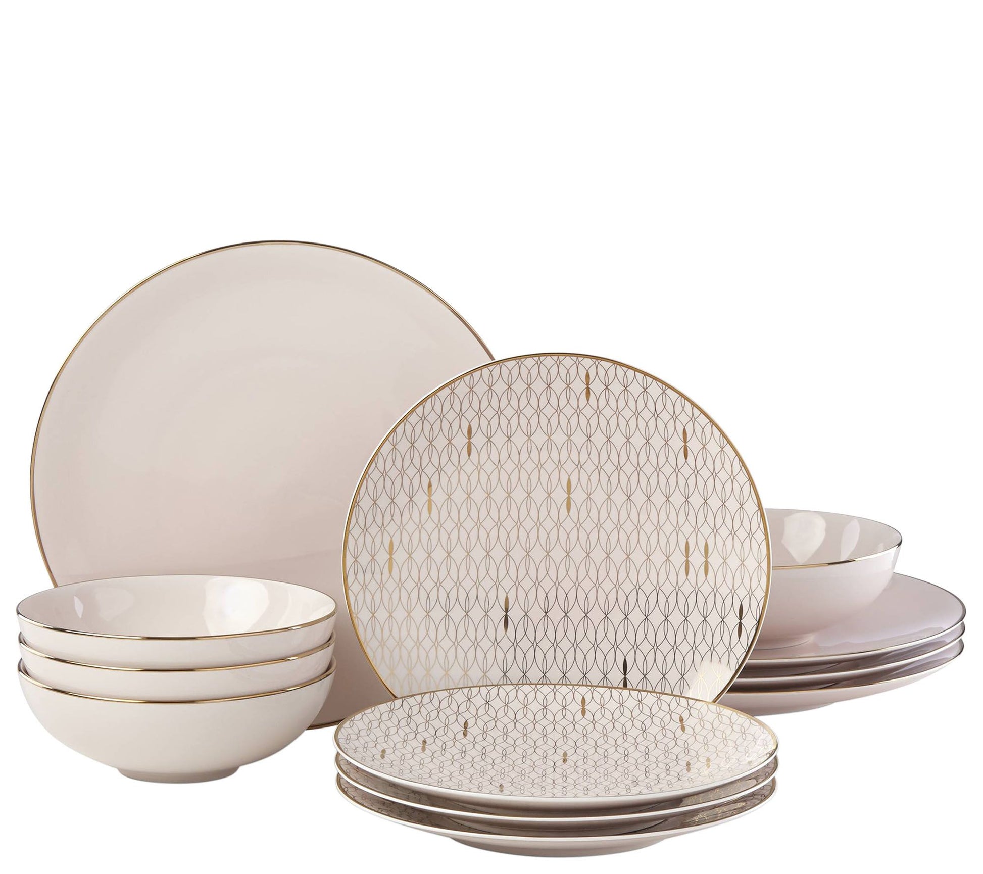 Lenox Trianna 12-Piece Dinnerware Set - Blush