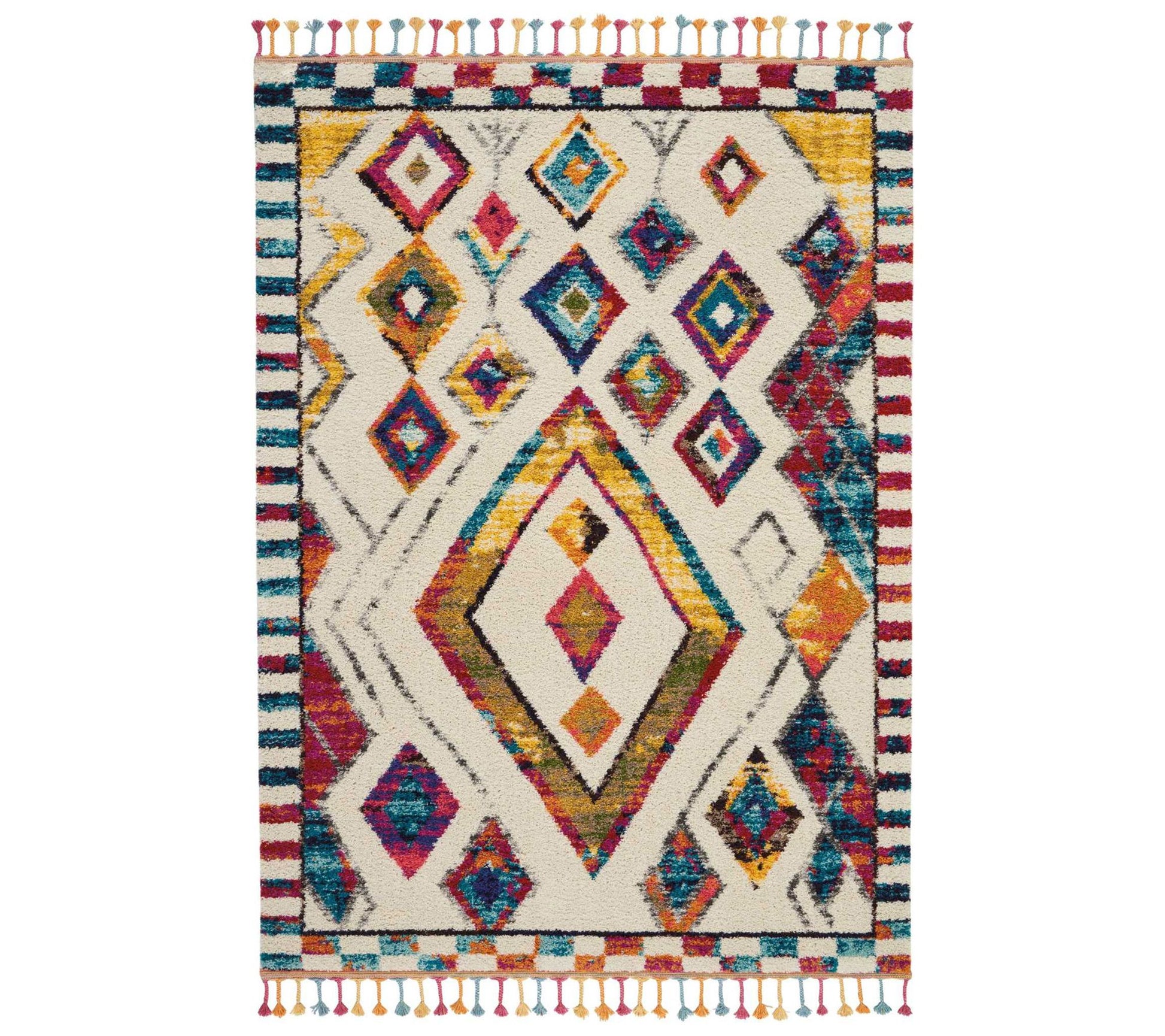 Nourison Moroccan Casbah Abstract Diamonds 3'11" x 6' Area Ru