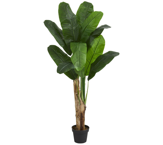 5' Double Stalk Banana Artificial Tree by Nearly Natural
