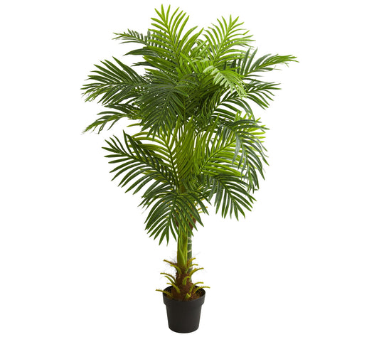 5' Double Stalk Hawaii Palm Tree by Nearly Natural