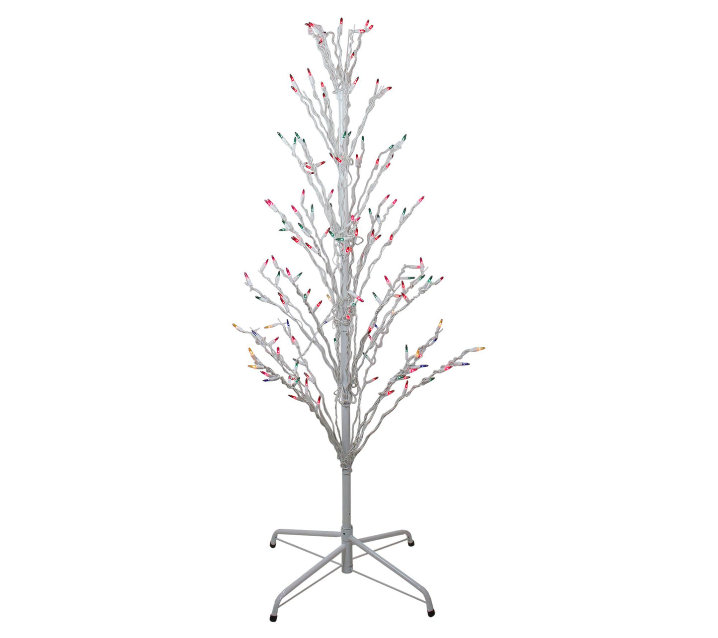 Northlight 4' Christmas Cascade Twig Tree Outdoor Multi Lights