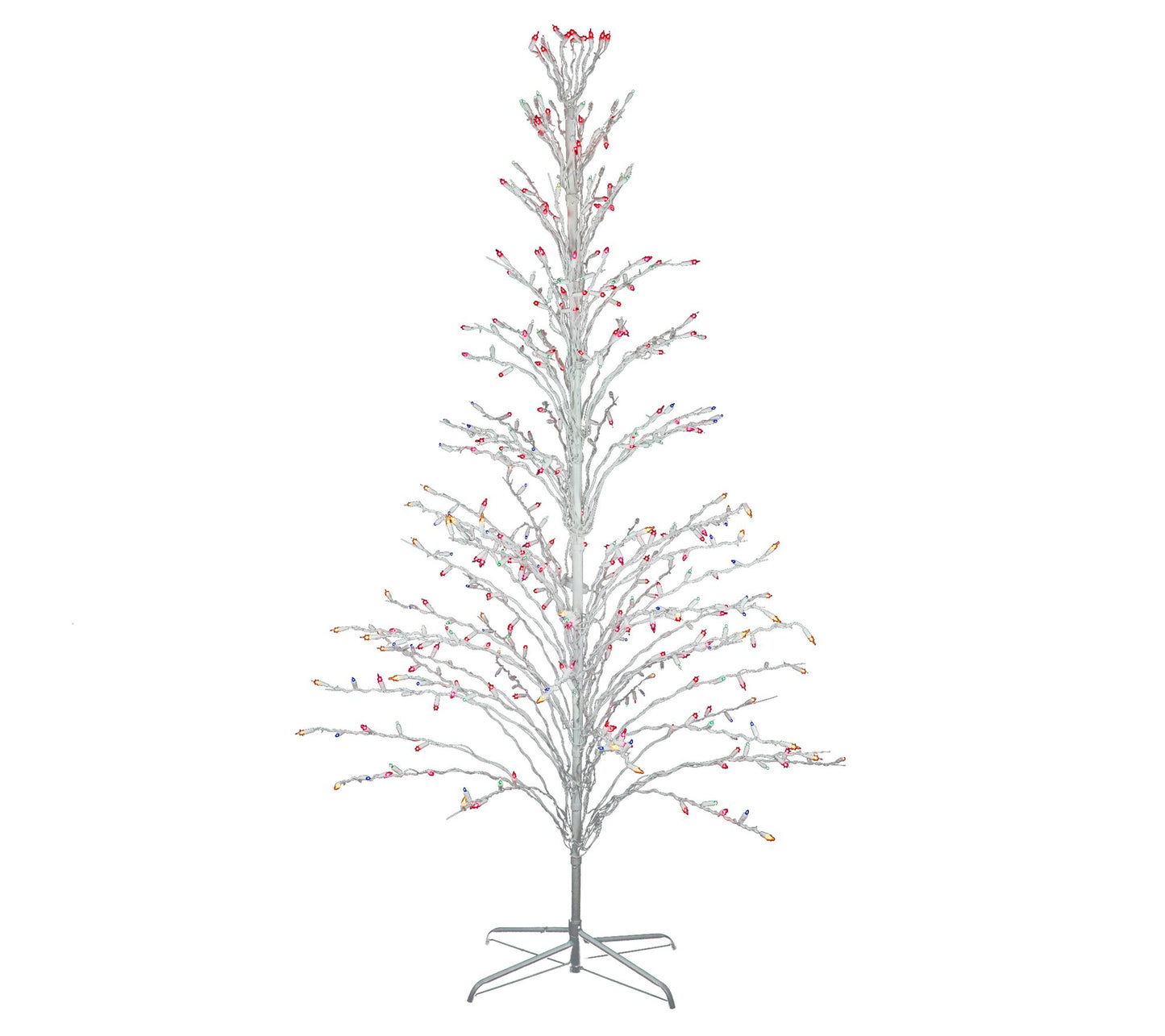 Northlight 6' Christmas Cascade Twig Tree Outdoor Multi Lights