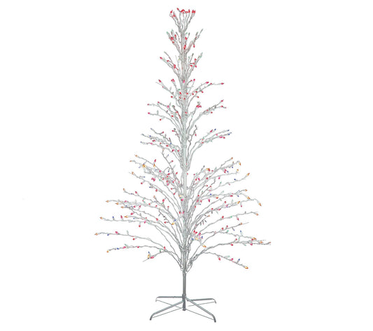 Northlight 6' Christmas Cascade Twig Tree Outdoor Multi Lights