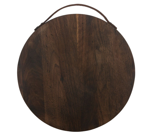 JK Adams Killington Board Rustic Walnut Server15" Round
