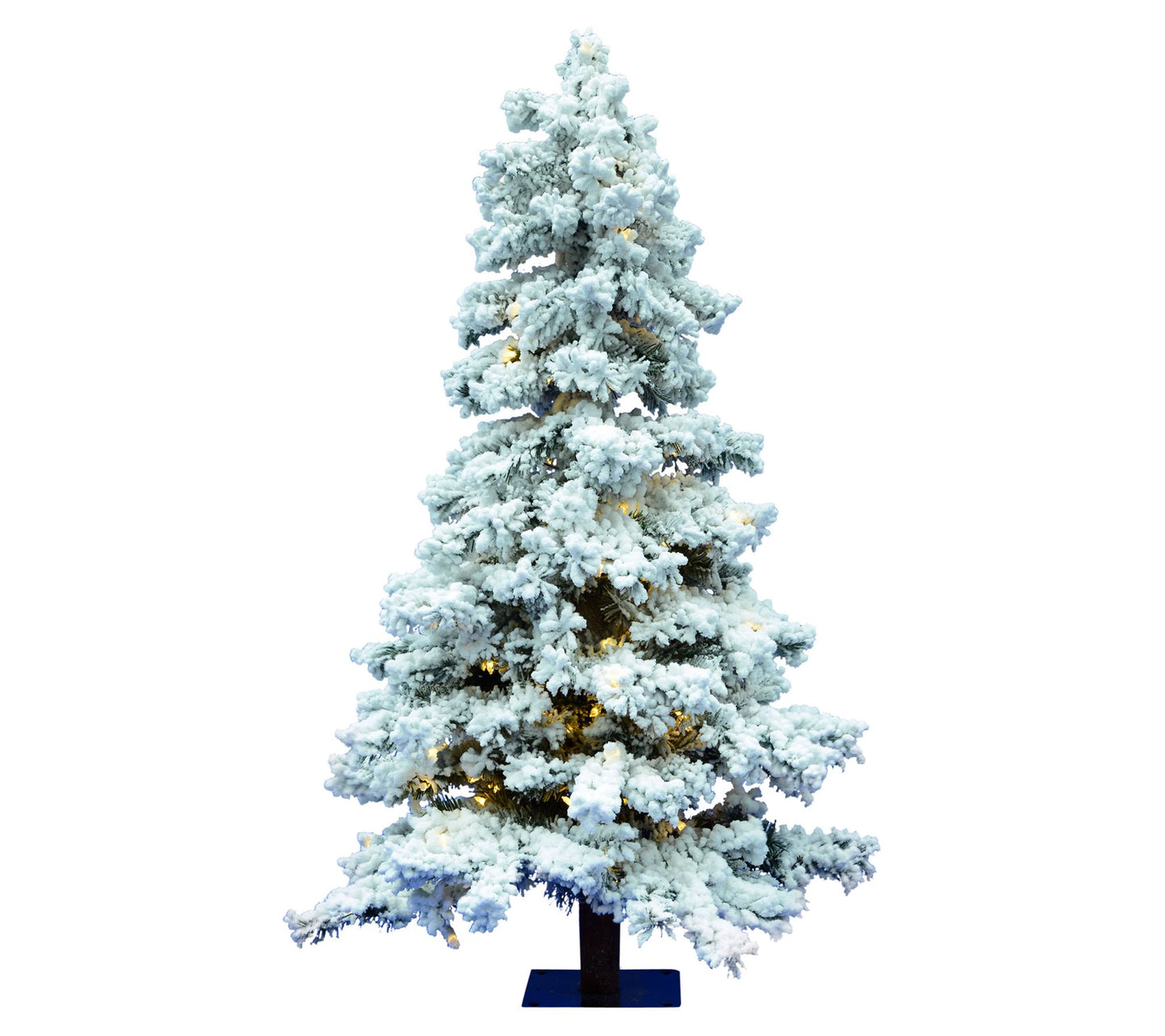 5' x 31" Flocked Spruce Tree Dura-Lit by Vickerman