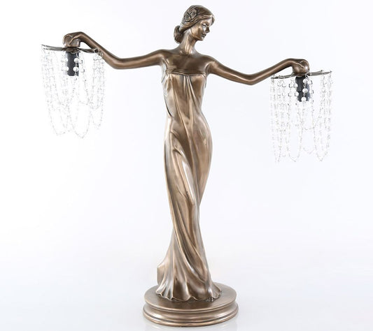 River of Goods 23.75"H Grecian Goddess Beaded Table Lamp