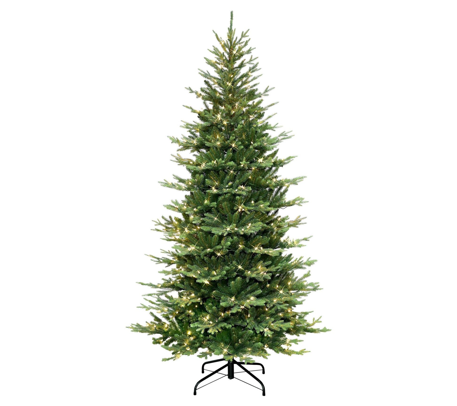 Puleo International 6.5 ft Pre-lit Slim BalsamFir Tree