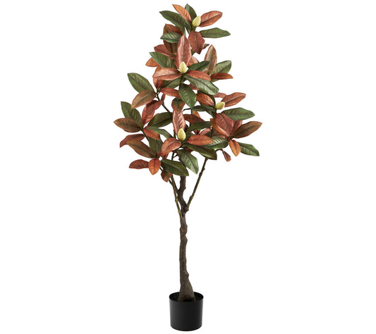 Nearly Natural 5' Fall Magnolia Artificial Tree