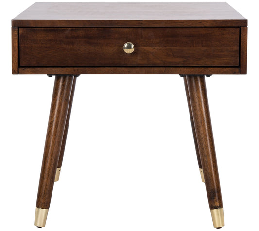 Safavieh Levinson Goldtone Cap End Table
